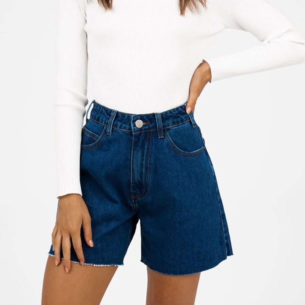 Dissh- Old School Dark Blue Denim Short